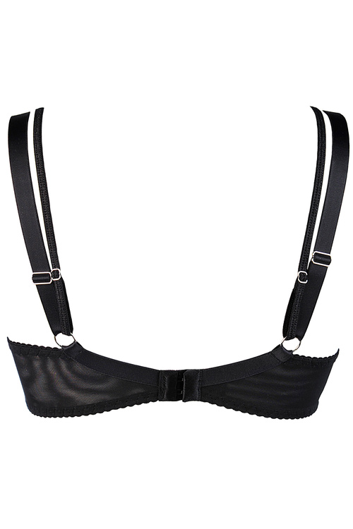 Axami V-10231 Biustonosz push-up, czarno-niebieski