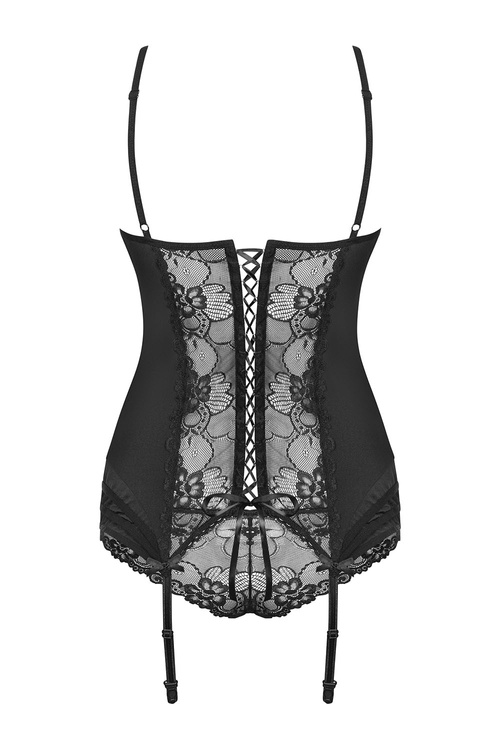 Obsessive Heartina corset Gorset sexy, czarny