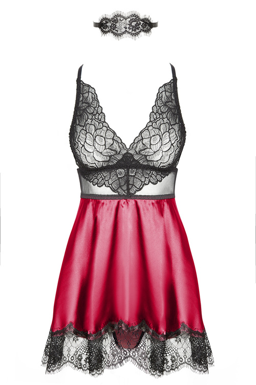 Beauty Night Eve chemise BN6545 Нічна комплект майка + стрінги, фіолетовий