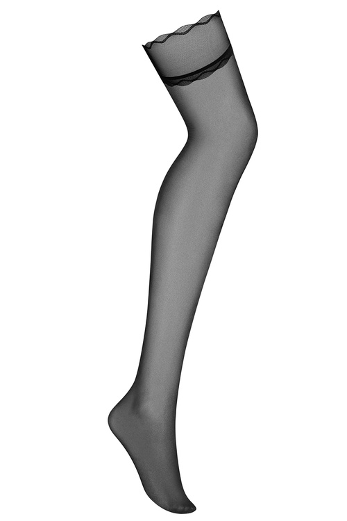 Obsessive Stelisa stockings Wyrób pończoszniczy pończochy samonośne, czarny