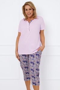 Italian Fashion Carbonia kr.r. sp.3/4 Nocna piżama, róż/druk