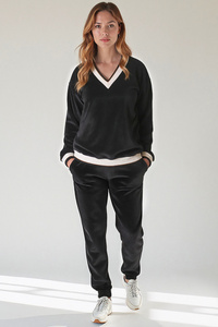 Vivisence 9201kmpl Komplet bluza+spodnie, czarny