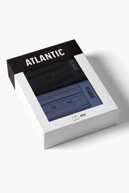 Atlantic 2MBX-0255 2-pack Трусики боксерки, чорний