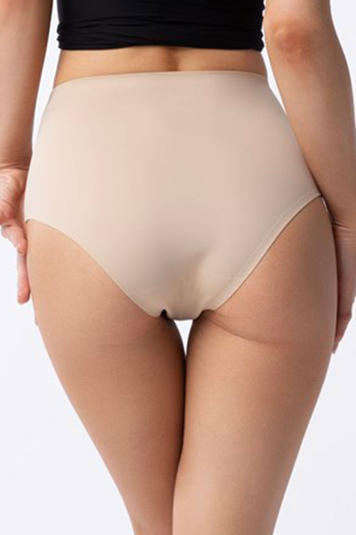 Julimex Amber Maxi Majtki wysokie figi, beżowy