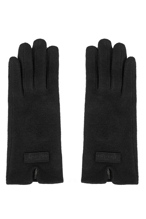 Vivisence 7213 Rękawiczki dzianinowe, black