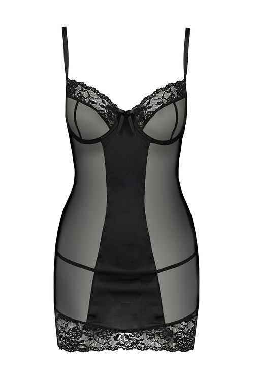 Avanua Melek chemise Nocna komplet koszulka + stringi, black