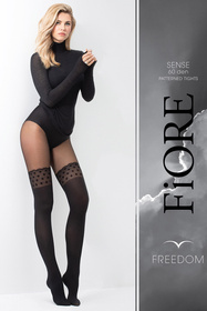 Fiore Sense 60 DEN G6066 Wyrób pończoszniczy rajstopy, black