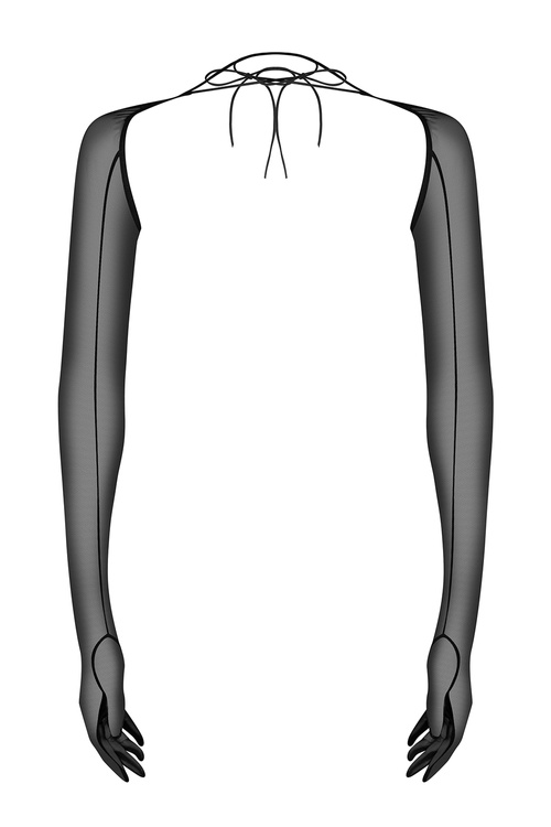 Obsessive Euphori gloves Akcesoria erotyczne rękawiczki, black