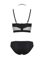 Casmir Lagerta set Nocna komplet biustonosz + figi, black