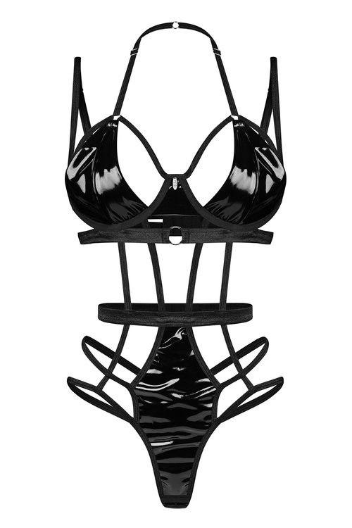 Obsessive Keira Lise teddy Body sexy, czarny