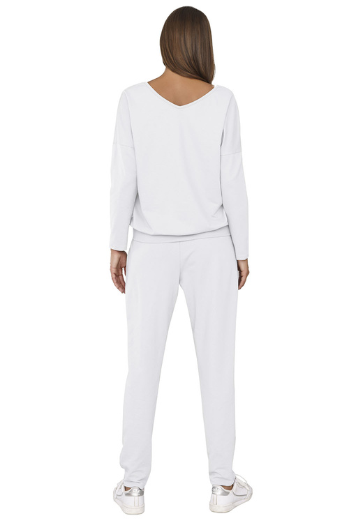 Italian Fashion Karina dł.r. dł.sp. Dres homewear, biały