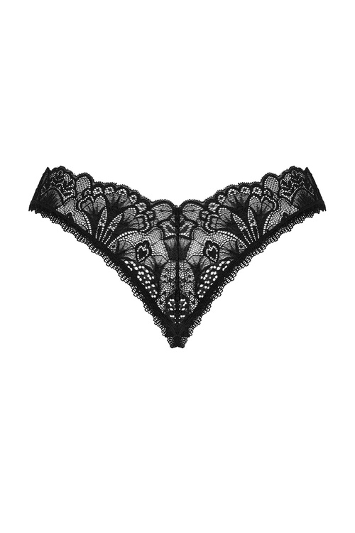 Obsessive Donna Dream crotchless thong Majtki stringi otwarte, czarny