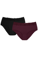 black/plum
