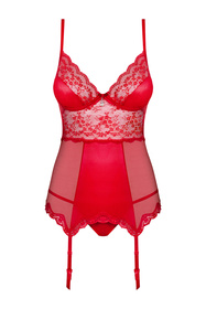 Obsessive Lovica corset Gorset sexy, czerwony