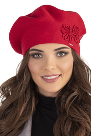 Vivisence 7007Kmpl Komplet beret+szalik, czerwony