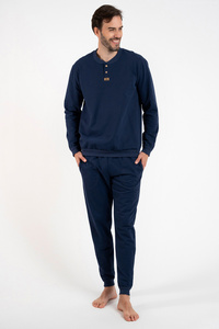 Italian Fashion Lider dł.r. dł.sp. Dres homewear, granat