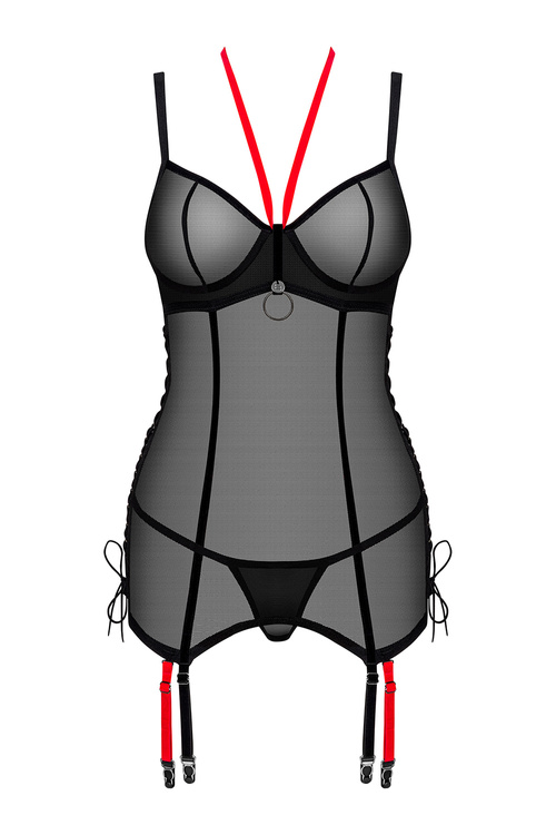 Obsessive Glandez corset Gorset sexy, czarny