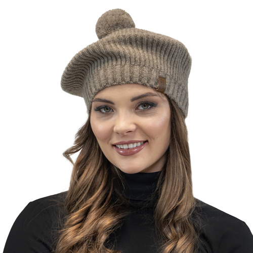Vivisence 7074 Nakrycie głowy beret, brązowy