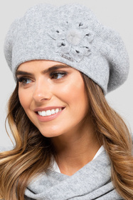 Kamea Sewilla Nakrycie głowy beret, szary
