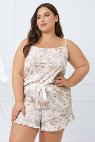 Italian Fashion Solita ws.r. kr.sp. Nocna piżama, druk/kremowy