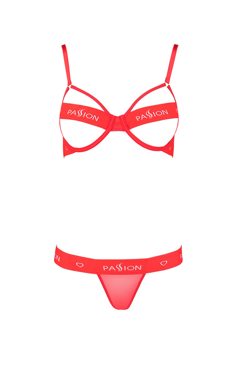 Passion Kyouka set Nocna komplet biustonosz + stringi, red