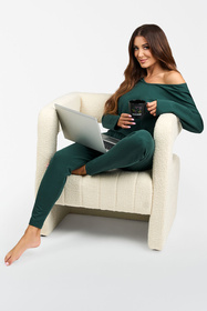 Italian Fashion Karina dł.r. dł.sp. Dres homewear, zielony