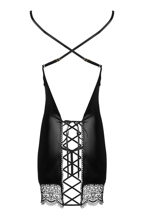 Beauty Night Adelia chemise BN6692 Нічна комплект майка + стрінги, чорний