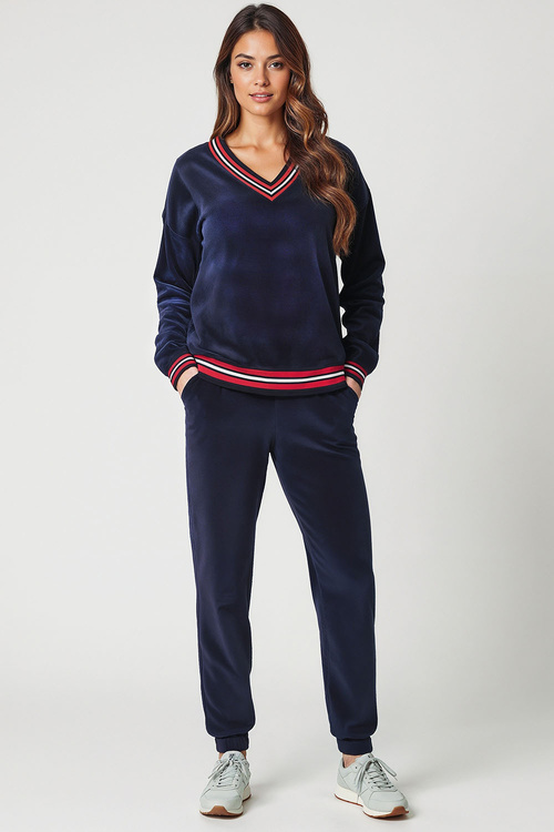 Vivisence 9201kmpl Komplet bluza+spodnie, granatowy