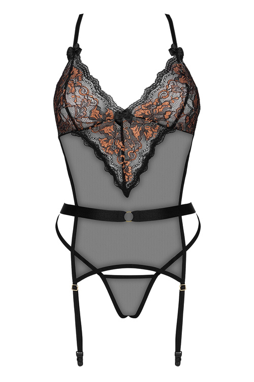 Beauty Night Goldie set BN6706 Нічна комплект: бюстгальтер + трусики, чорний