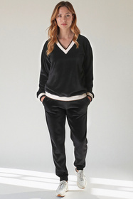 Vivisence 9201kmpl Komplet bluza+spodnie, czarny
