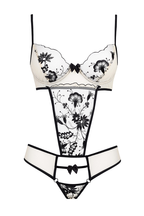 Beauty Night Savannah teddy BN6611 Боді сексуальні, чорний