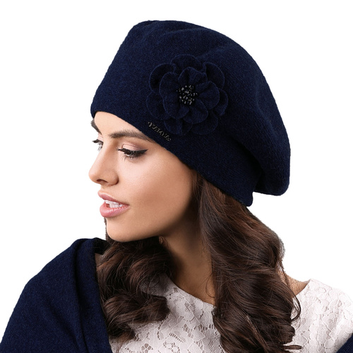 Kamea Vicenza Nakrycie głowy beret, granat
