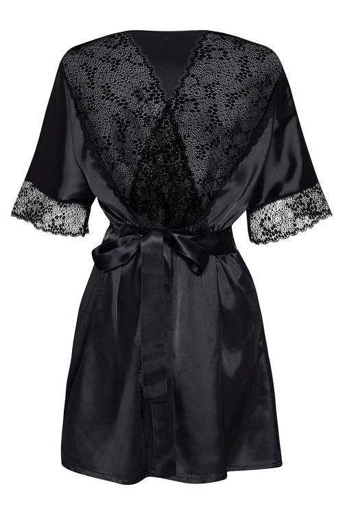 Beauty Night Delight dressing gown BN6628 Нічна пеньюар, чорний