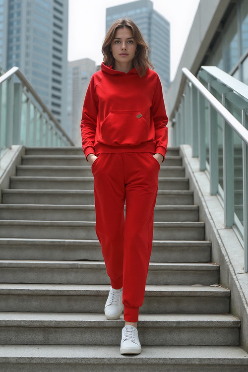 Vivisence 9103 Spodnie dres, czerwony