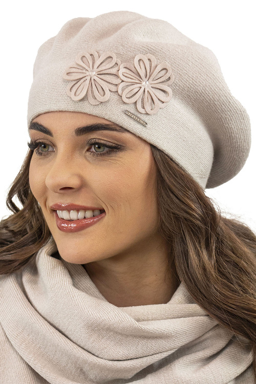 Vivisence 7007 Nakrycie głowy beret, beżowy