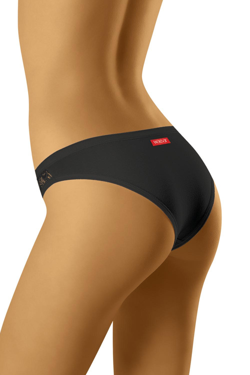 Wol-Bar Soft Pretty 3-pak Majtki figi, czarny