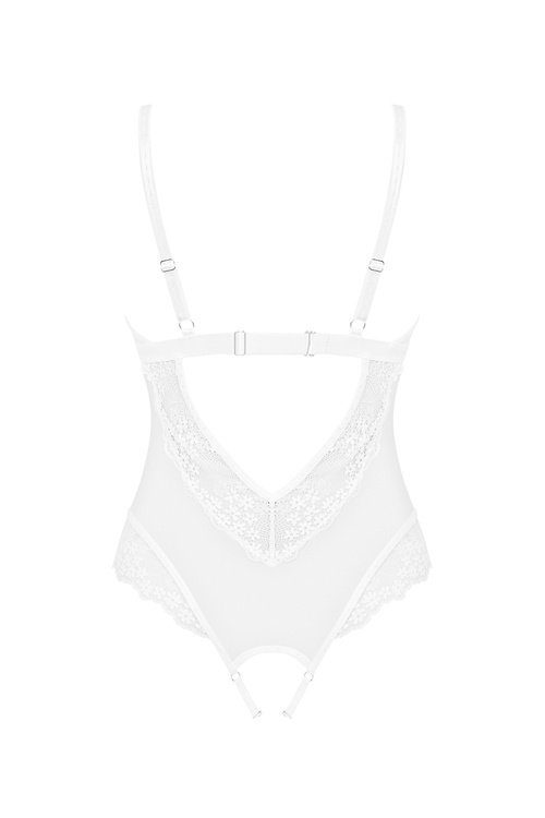 Obsessive Heavenlly teddy Body sexy, biały