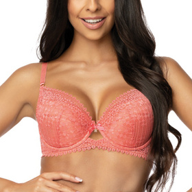 Mat 3633/11/1 Maddie Biustonosz push-up, koral