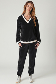 Vivisence 9201kmpl Komplet bluza+spodnie, czarny