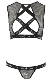 Passion Debra set Nocna komplet biustonosz + stringi, black