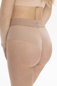 Julimex COTTON MOOD Brasil Majtki wysokie brazyliany, beżowy