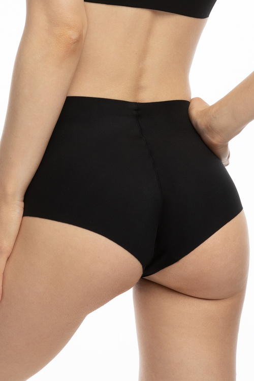 Julimex Infinity Boyshort Maxi Majtki wysokie figi, czarny