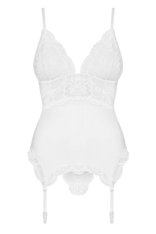 Obsessive 810-COR-2 Gorset sexy, biały