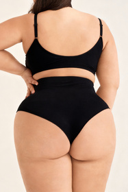 Gabriella Brasilian Shapewear Code S124 Majtki wysokie brazyliany, black