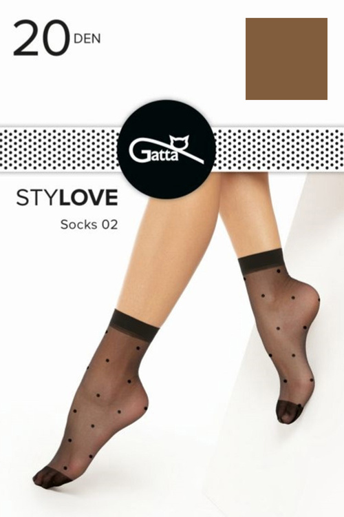 Gatta Stylove 02 Wyrób pończoszniczy skarpetki, daino