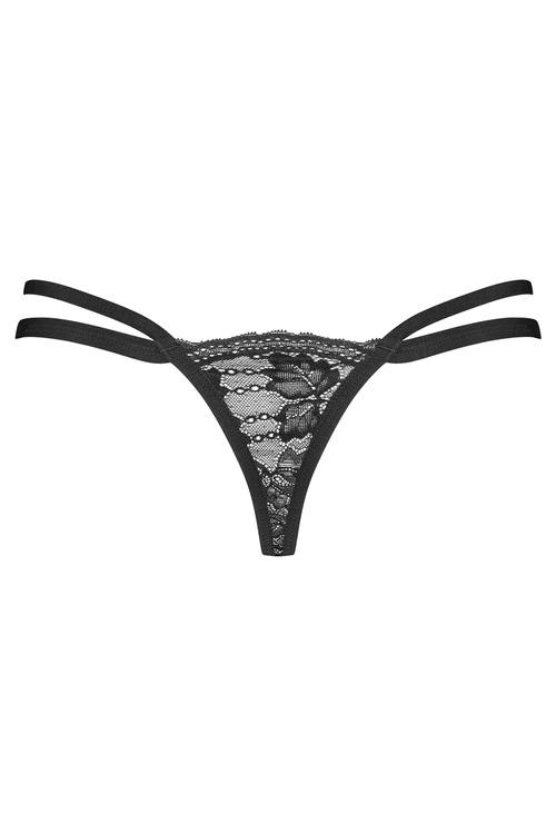 Obsessive Nutris thong Majtki stringi, czarny