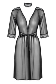 Obsessive Lucita peignoir Nocna peniuar, czarny