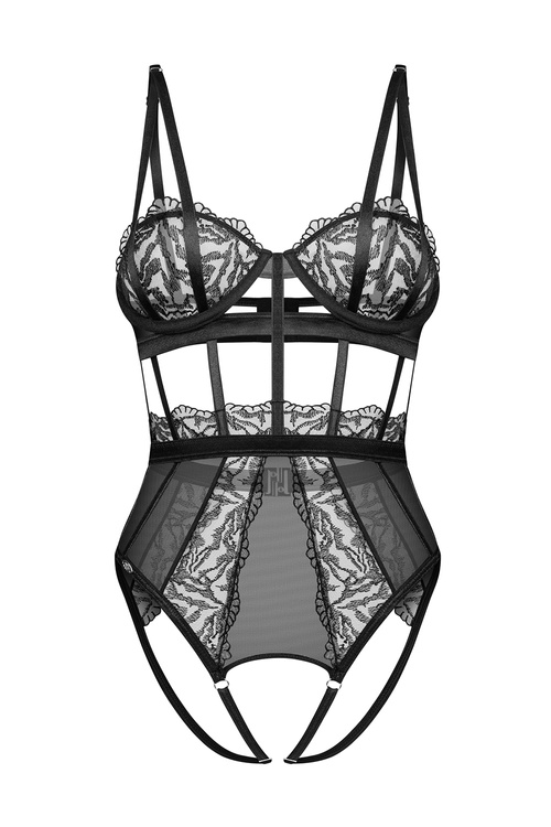 Obsessive Hersis crotchless teddy Body sexy, black