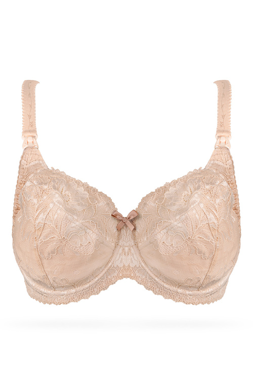 Nessa Mamma Lace N504 Maxi Biustonosz miękki, beżowy