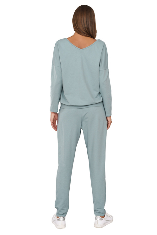 Italian Fashion Karina dł.r. dł.sp. Dres homewear, mięta